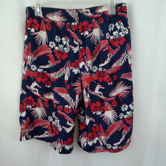 Op boys swim trunks 2XL 18 Surfers Surfboad Red Bl - Picture 6 of 7